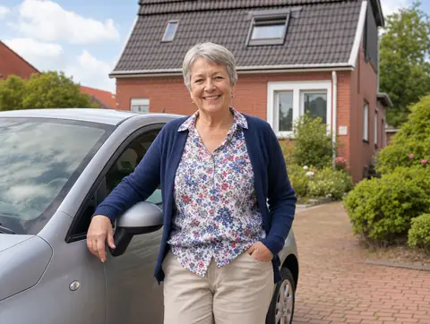 Verkäufer aus Wersten mit dem verkauften Fahrzeug